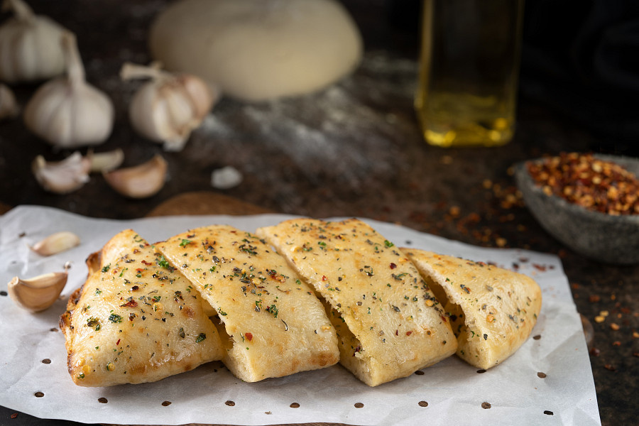 High Protein(15.8 G) Sourdough Plain Garlic Bread