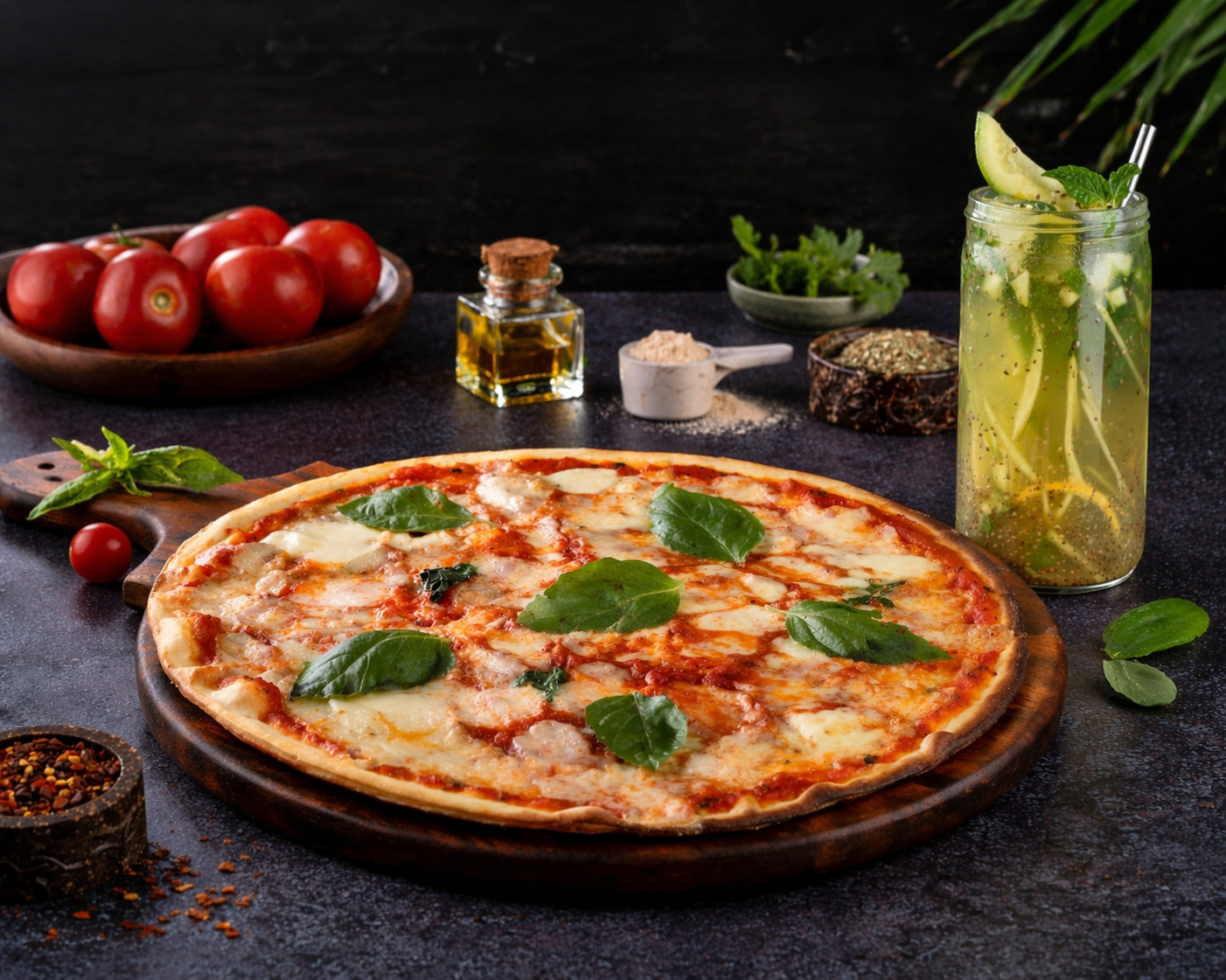 High Protein Pizza + Prebiotic Drink