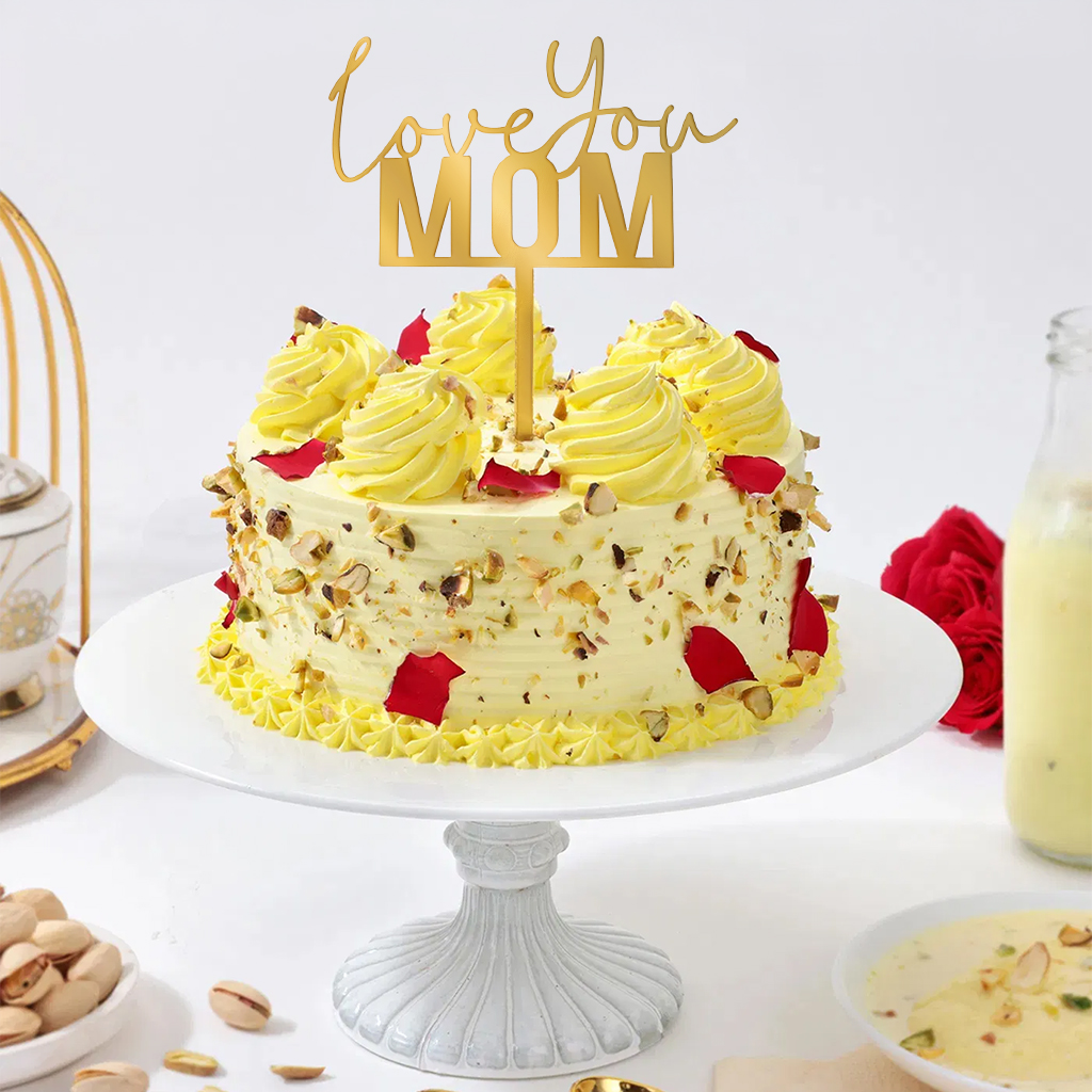 Love You Mom Special Rasmalai Cake (500 Gm)
