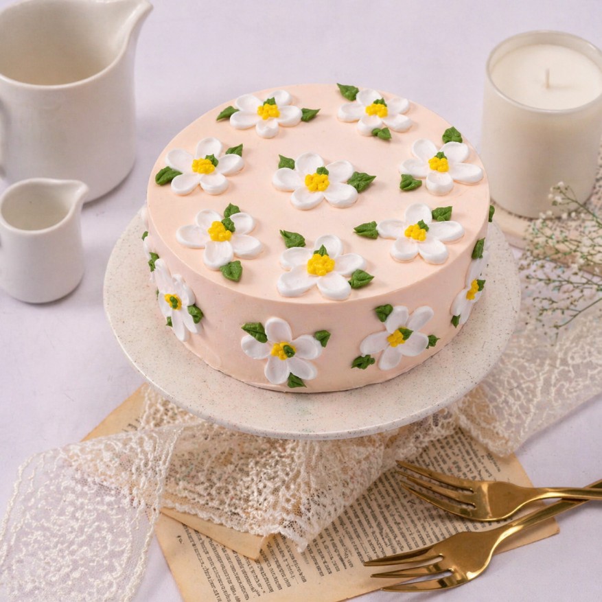 Mother's Day Chocolate Floral Cake (500 Gm)