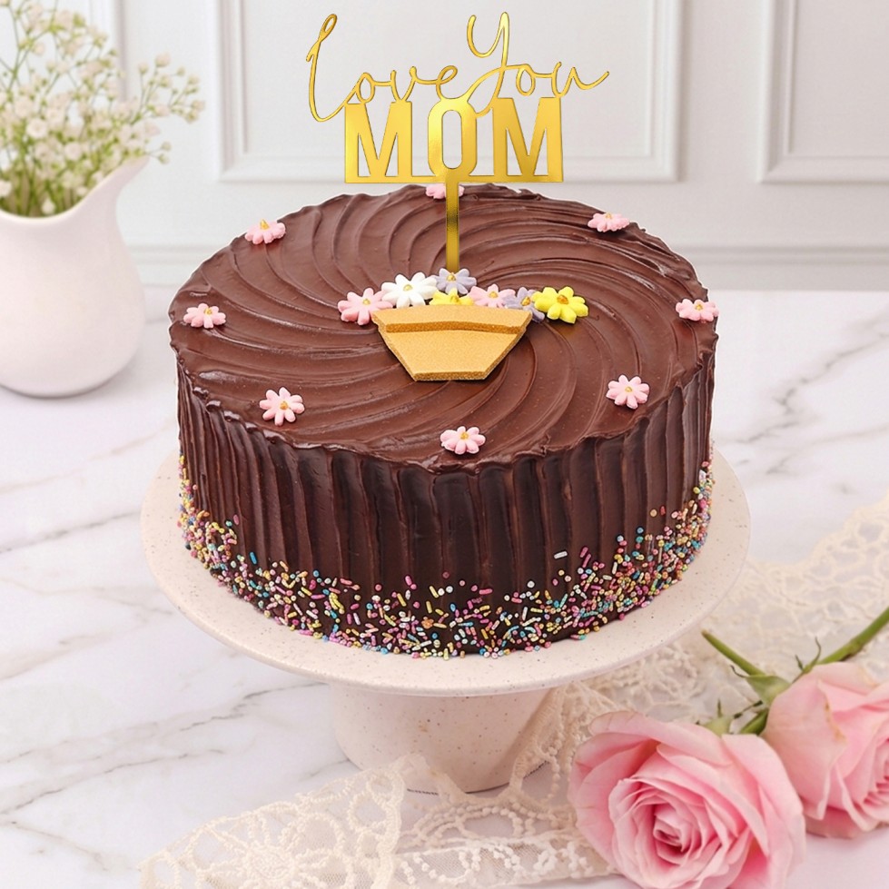 Love You Mom Choco Truffle Cake (500 Gm)