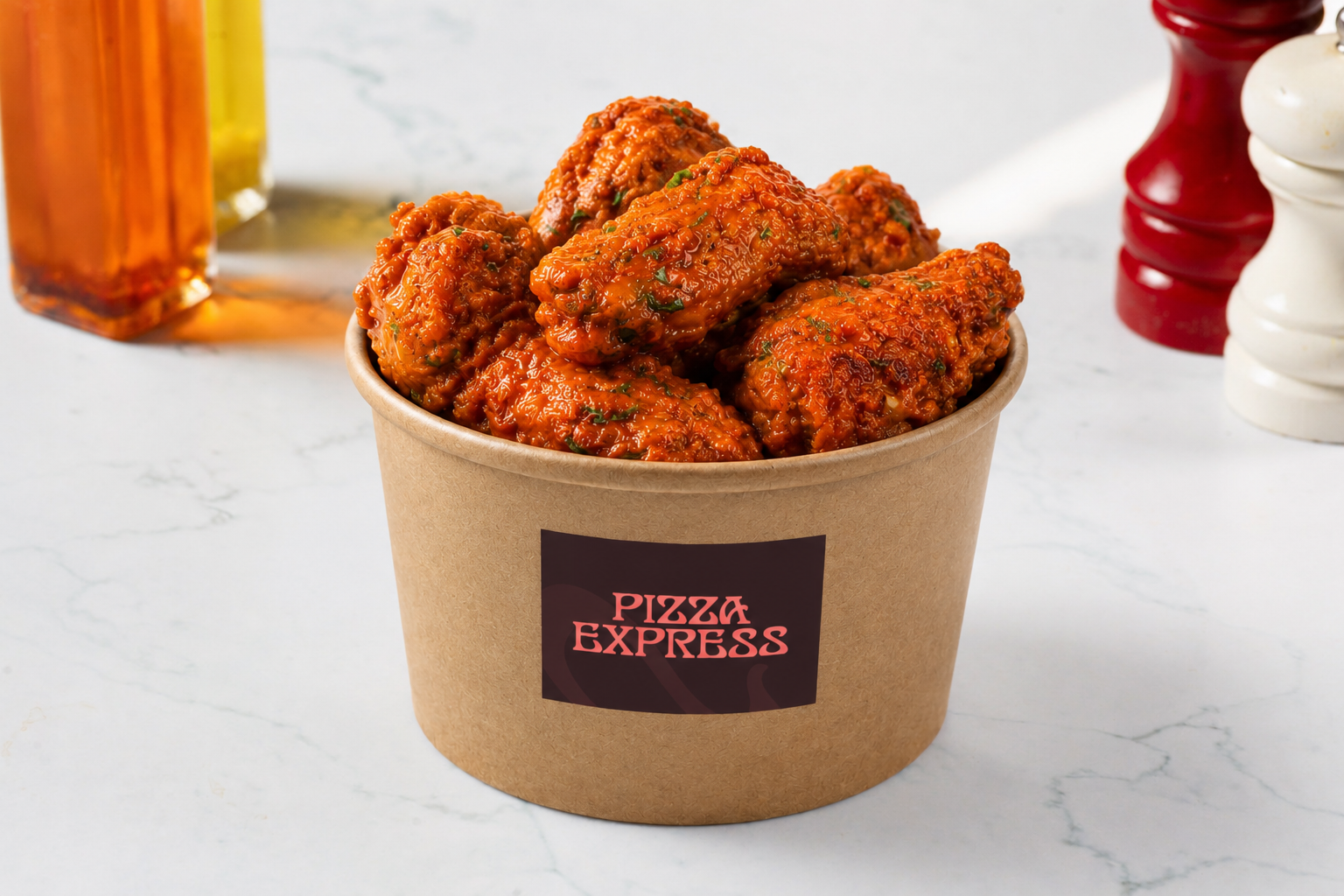 Creamy Red Jalapenos Hot Wings Bucket
