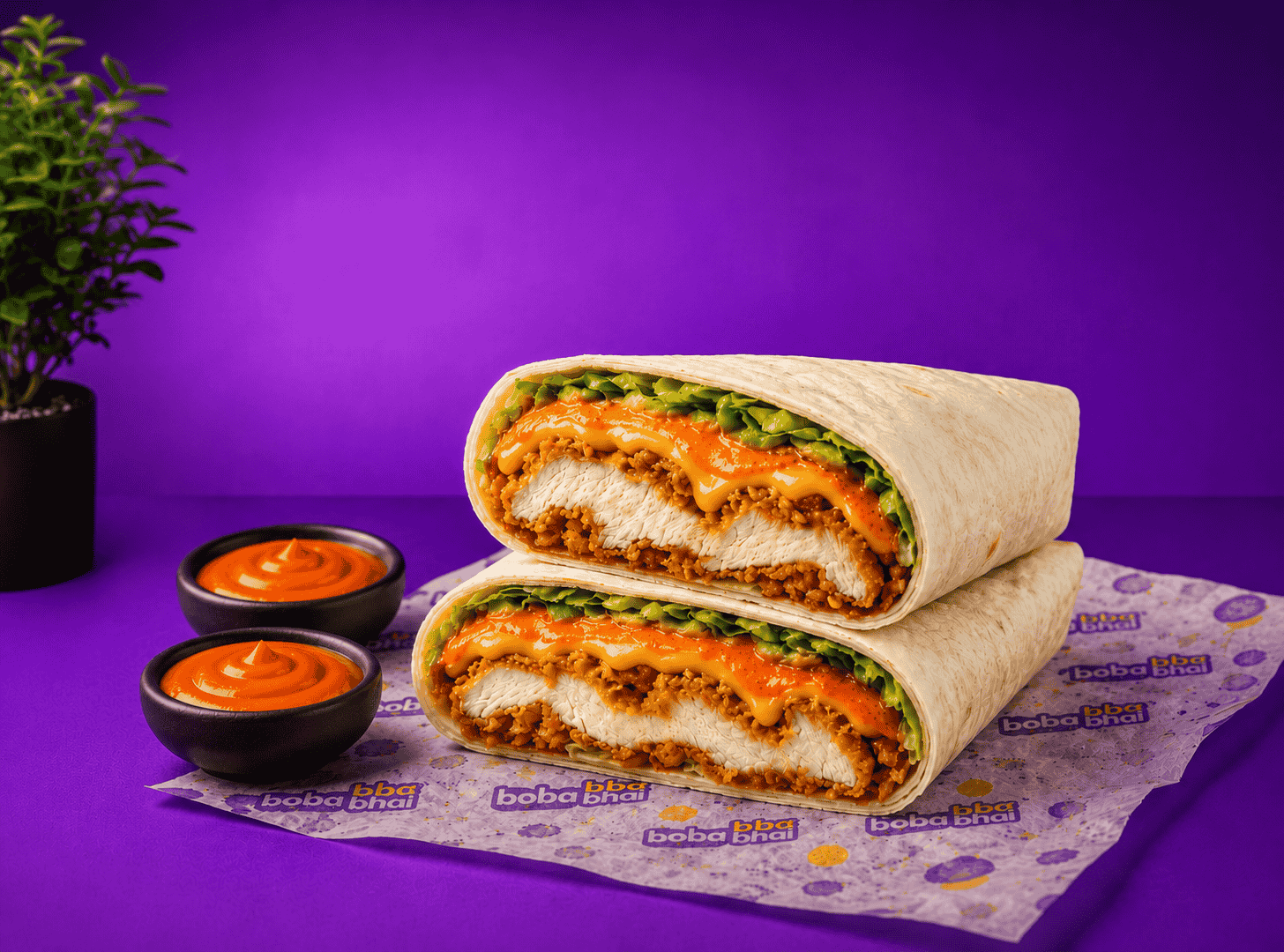 Korean Honey Sriracha Chicken Crunch Wrap