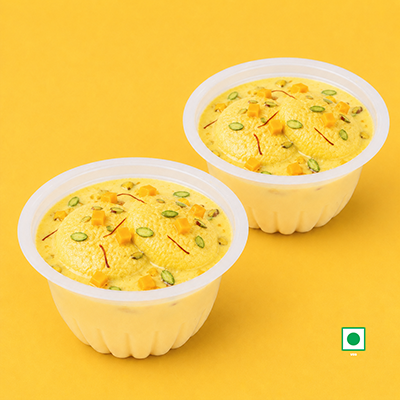 Mango Rasmalai [2Pc]
