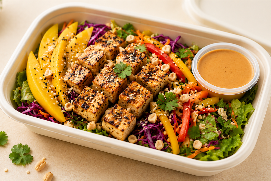 Thai Mango Tofu Salad