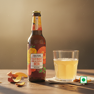 3 Sisters Non Alcoholic Beer – Peach Mango Flavour