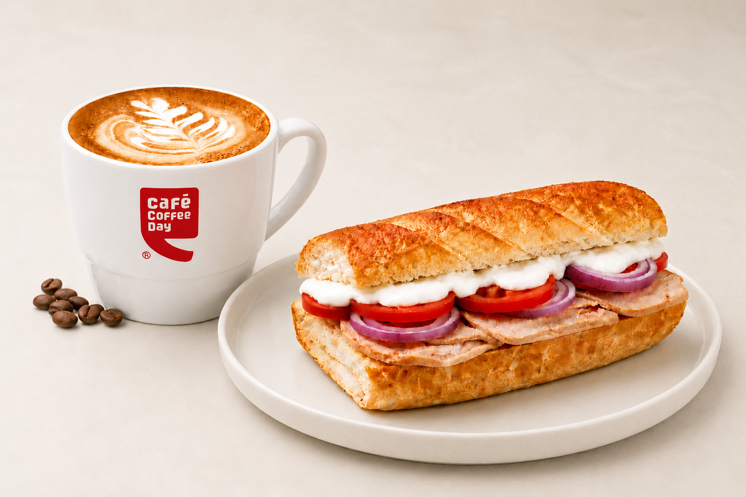Cappuccino N Smoked Chicken Sandwich