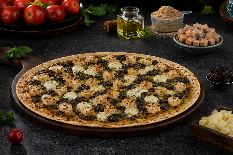 SUPERYOU High Protein Thincrust Smoked Chicken Pesto Pizza