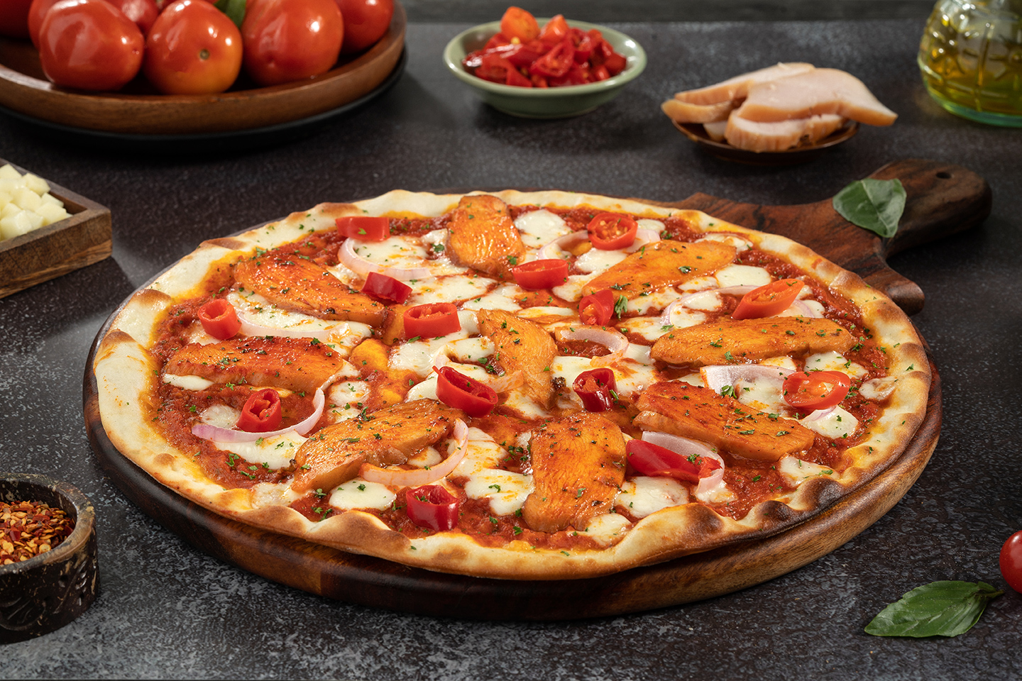 NY - Peri Peri Smoked Chicken Pizza [Extra Spicy].