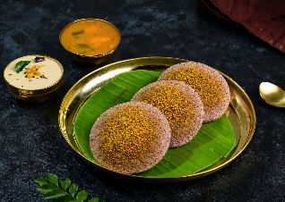 Ragi Ghee Podi Idli (3Pc)