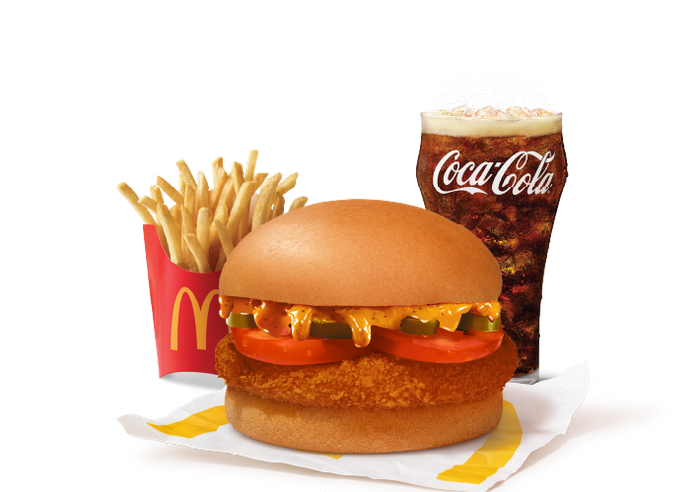 Mexican McAloo Tikki NONG Burger Combo (M).
