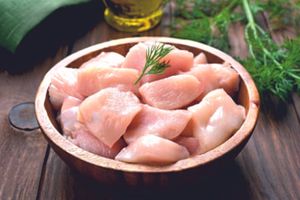 BONELESS (BREAST PORTION) TIKKA CUT, ANTIBIOTIC RESIDUE FREE
