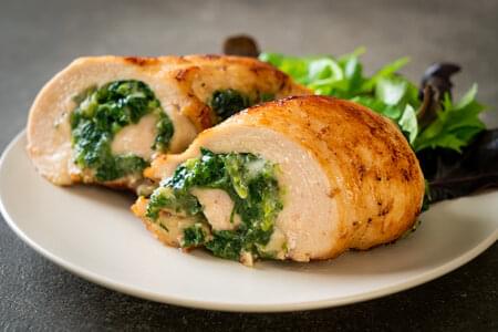 SPINACH AND FETA STUFFED CHICKEN BREAST