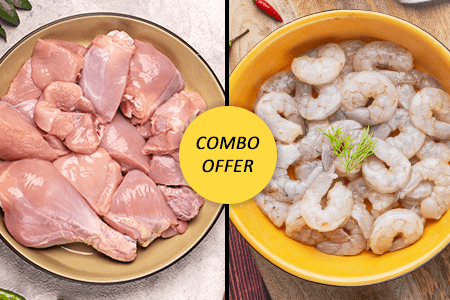 Chicken Curry cut + Prawns