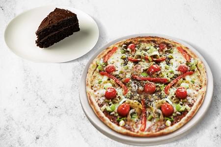 Veg Combo for 1 (Pizza + Dessert)